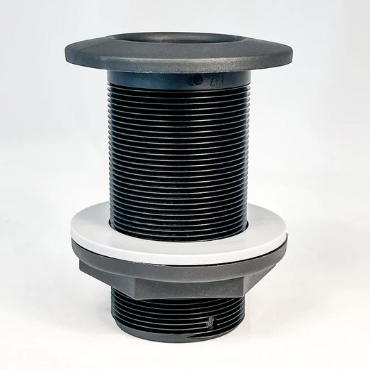 THRU-HULL DOMED 2" NPS, 4.5" LONG, BLACK