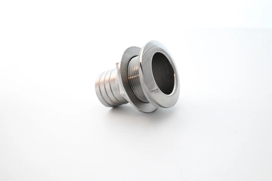 THRU-HULL 2" NPS BARB SHORT STAINLESS STEEL